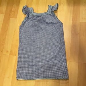 Sail to sable STS Blue checkered dress girls size 10